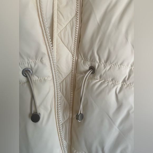 DKNY JEANS Faux Sherpa puffy coat jacket NWT XS - Picture 3 of 12